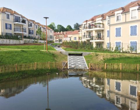 View of the central pond of the water garden, © AGENCE ATM